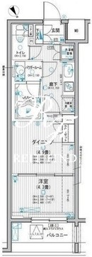 ミリアレジデンス東池袋 702 間取り図