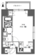 ラドゥセール東神田 601 間取り図
