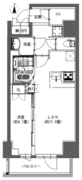 ラドゥセール東神田 402 間取り図