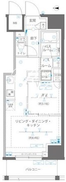 ズーム浅草ウエスト 803 間取り図