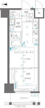 ズーム浅草ウエスト 403 間取り図