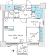 リビオメゾン新大橋 503 間取り図