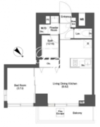 ディームス目黒行人坂 301 間取り図