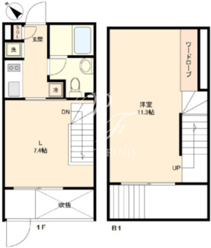 グランパセオ新宿 101 間取り図