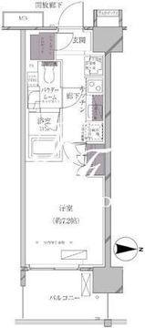 エースタンダード芝浦 512 間取り図