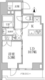 レジディア文京本郷3 1001 間取り図