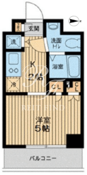 エスティメゾン武蔵小山 505 間取り図