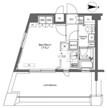 プラウドフラット学芸大学 503 間取り図