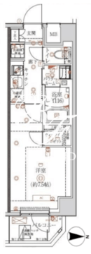 アルテシモリーノ 202 間取り図