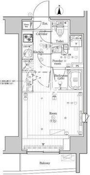 プレミアムキューブG市谷甲良町 604 間取り図