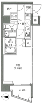 エスレジデンス雑司が谷 101 間取り図