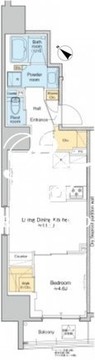 プラウドフラット文京千駄木 602 間取り図