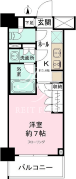 JP noie 亀戸 705 間取り図
