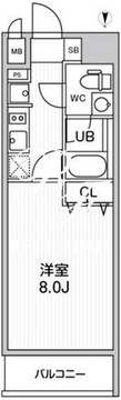 レオーネ南千住2 1002 間取り図