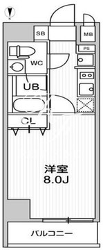レオーネ南千住2 1103 間取り図