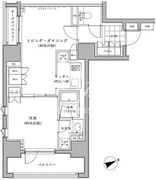 パークハビオ八丁堀 306 間取り図
