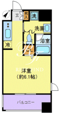 ベルファース水天宮前 401 間取り図