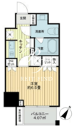 ライオンズ千代田岩本町ミレス 803 間取り図