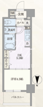 グランパセオ菊川 202 間取り図