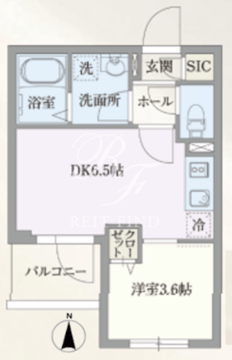 ルネサンスコート自由が丘 404 間取り図