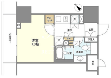 ＢＬＥＳＳ蔵前 605 間取り図