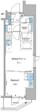 ルフォンプログレ上野マークス 401 間取り図