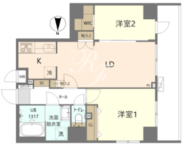 KoHa錦糸町 701 間取り図