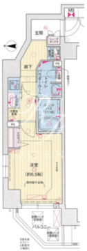 プレサンス木場公園 205 間取り図