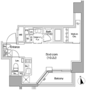 ザ・パークハビオ蒲田 305 間取り図
