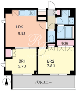 エスティメゾン千石 405 間取り図
