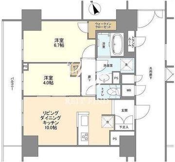 ＢＬＥＳＳ蔵前 1301 間取り図