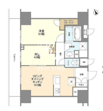 ＢＬＥＳＳ蔵前 902 間取り図