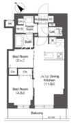 ＢｌｕＲｏｃｋ後楽園 404 間取り図