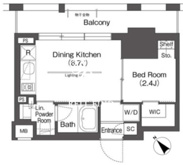 BluRock後楽園 1307 間取り図