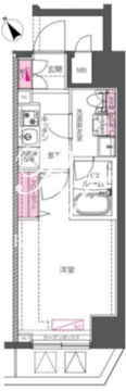 アゼスト巣鴨 302 間取り図