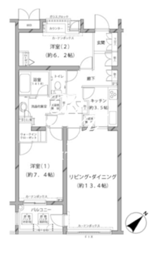 ＭＦＰＲコート代官山 414 間取り図