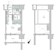 ワンルーフレジデンス田町 215 間取り図