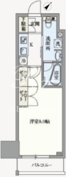 アジールコート汐浜キャナル 1007 間取り図