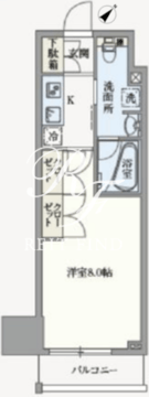 アジールコート汐浜キャナル 907 間取り図