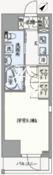 アジールコート汐浜キャナル 913 間取り図