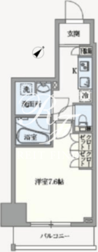 アジールコート汐浜キャナル 711 間取り図