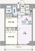 アジールコート汐浜キャナル 1105 間取り図