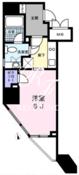 レジディア高輪桂坂 1203 間取り図