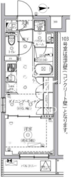 セジョリ千鳥町 303 間取り図