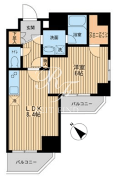 レジディア蒲田3 501 間取り図