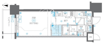 ズーム秋葉原イースト 203 間取り図