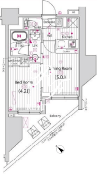 ガーラ・ステーション大森海岸 1404 間取り図