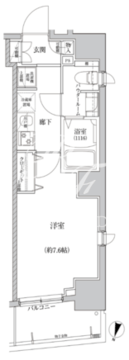 リルシア門前仲町 203 間取り図
