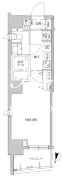 リルシア門前仲町 501 間取り図