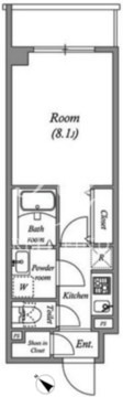 ルネサンスコート新宿余丁町 406 間取り図